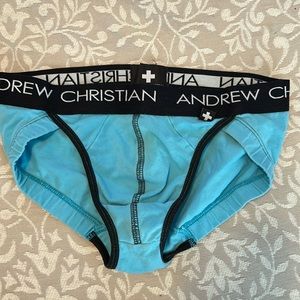 Andrew Christian Turquoise Brief -Medium
